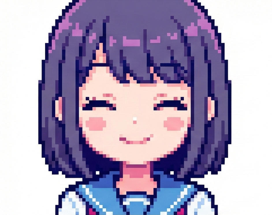 8-bit pixel avatar example - AI generated pixel art profile picture for Discord and gaming