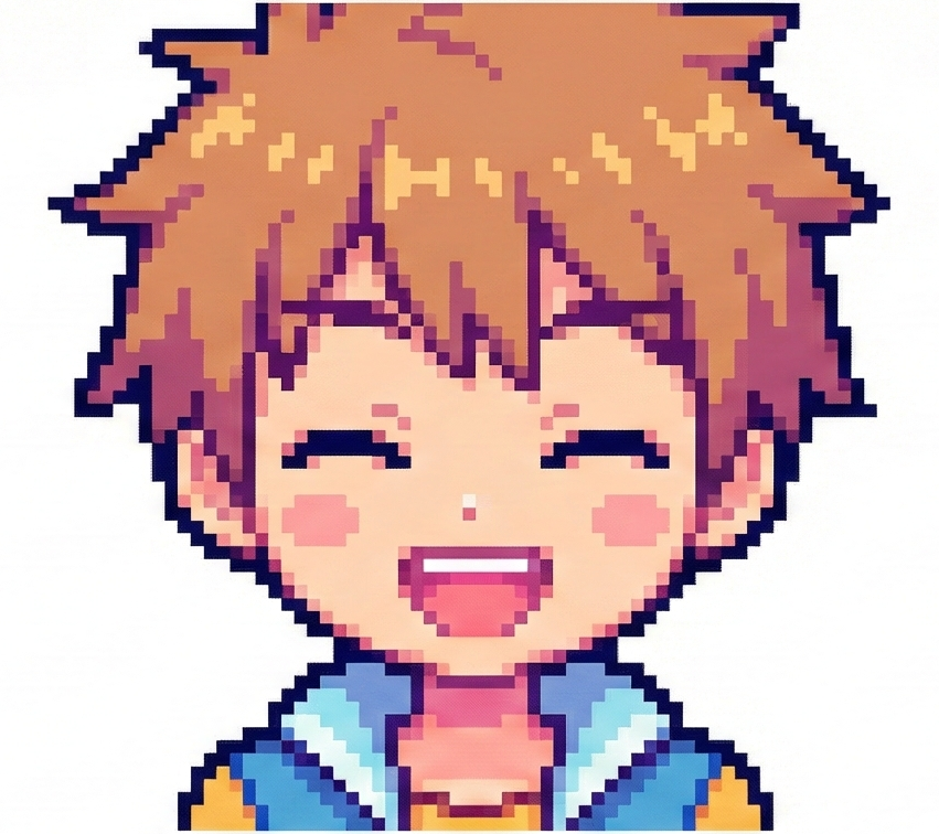 retro pixel avatar example - AI generated pixel art profile picture for Discord and gaming
