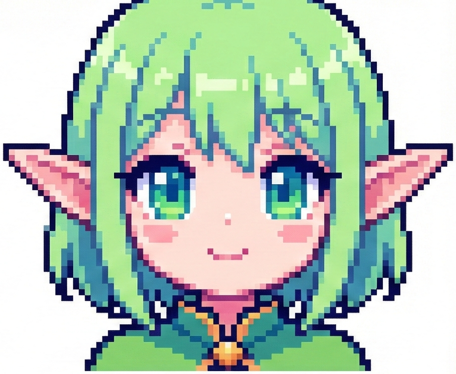 anime pixel avatar example - AI generated pixel art profile picture for Discord and gaming