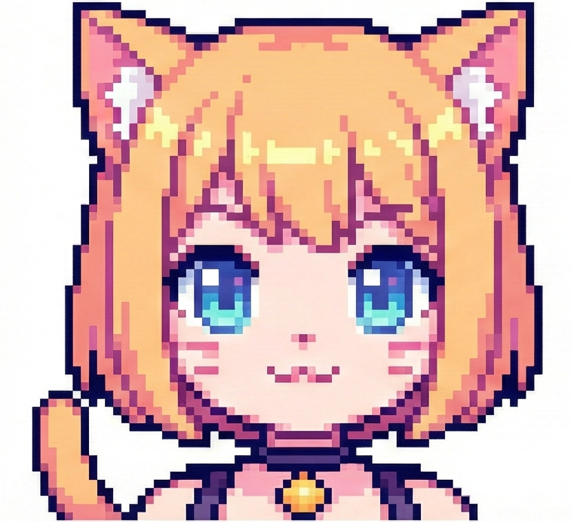 cyberpunk pixel avatar example - AI generated pixel art profile picture for Discord and gaming